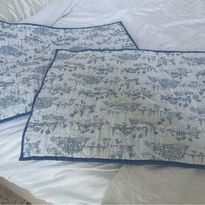 A pair 2 standard Seahaven shams. New without tags. Originally $128 each.